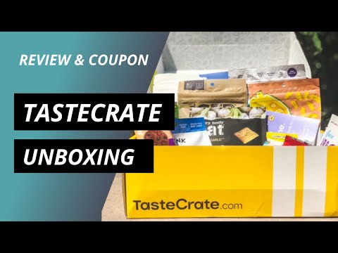 TasteCrate Unboxing (Review &amp; Coupon) by MealFinds