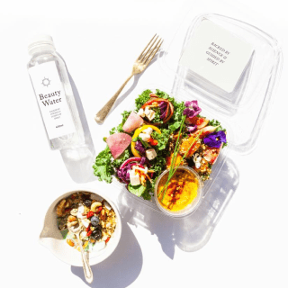 soulara beauty water and salad-prepared meal delivery-mealfinds