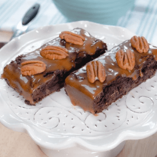 dark chocolate sea salt caramel brownie ani and fabi-baking kits-mealfinds
