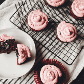 feb chocolate cherry filled cupcakes mix box-baking kits-mealfinds