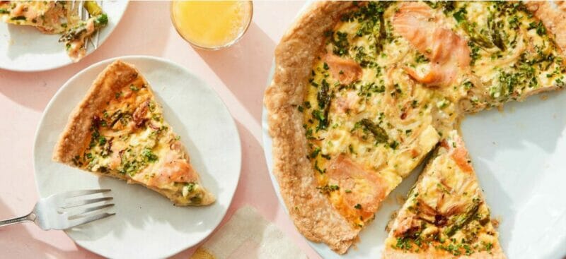Smoked-Salmon-Asparagus-Quiche-with-Sesame-Seed-Crust-Marley-Spoon