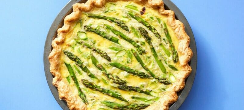 Veggie-Quiche-with-Asparagus-Caramelized-Onion-Fontina-Dinnerly