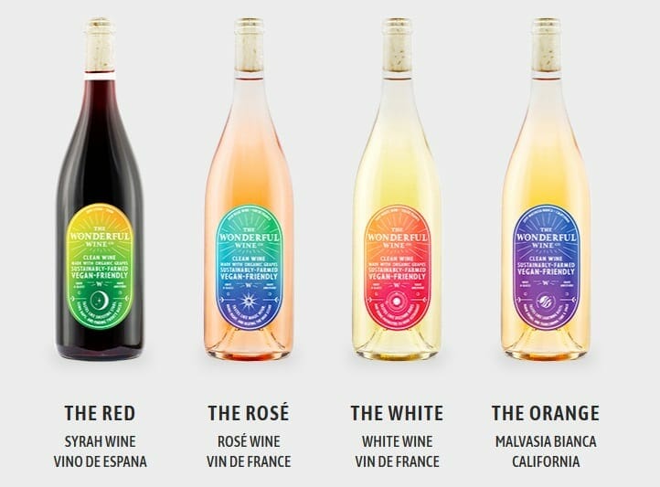 the-wonderful-wine-co-wines lined up-wonderful wine co reviews-mealfinds