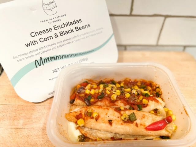 cheese enchiladas prepared meal-dinnerly meal reviews-mealfinds