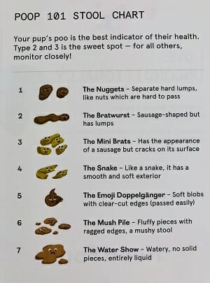 heed-foods-review-poop-chart- Heed Foods Premium Dry Dog Food Review - MealFinds