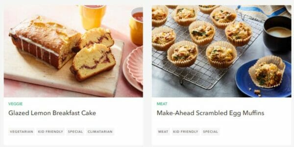 marley spoon mothers day brunch meal kits cake and muffins-mothers day brunch 2023-mealfinds