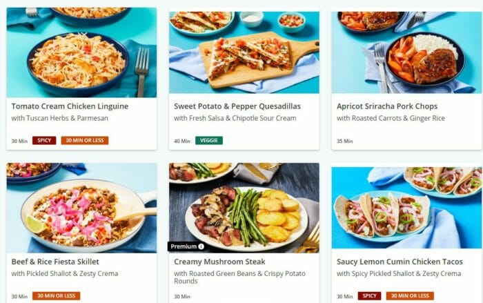 EveryPlate Menu Sample-EveryPlate Reviews-Mealfinds