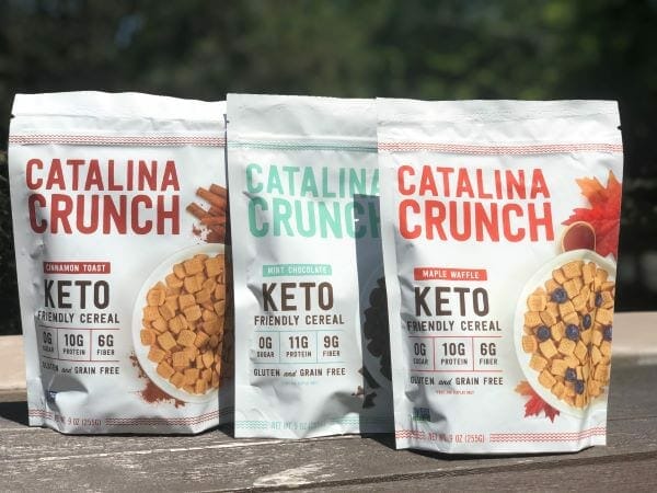 three keto cereal bags-catalina crunch keto cereal reviews-mealfinds