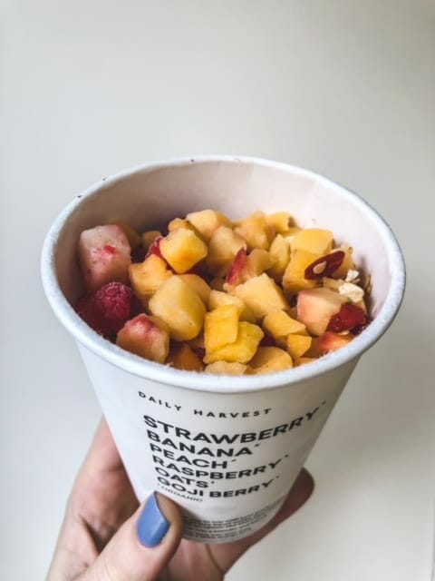 daily-harvest strawberry smoothies cup-daily harvest reviews-mealfinds