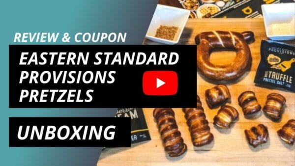 eastern standard provisions pretzels unboxing review coupon by mealfinds