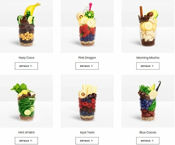 revive-superfoods-smoothie-flavors menu-revive superfoods review-mealfinds
