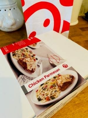 Chick-fil-A Chicken Parmesan Meal kit box- Chick-fil-A Meal Kits - MealFinds