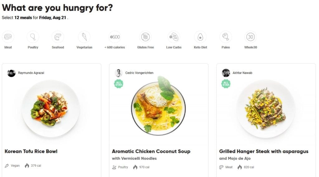 cookunity-review-menu- CookUnity Prepared Meals - MealFinds