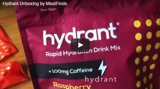 hydrant hydration mix unboxing video-hydrant review-mealfinds