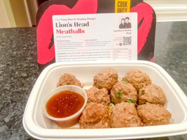 lions head meatballs-cookunity meal reviews-mealfinds