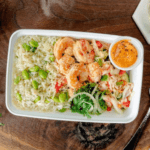 shrimp poke bowl yumba-prepared meal delivery-mealfinds