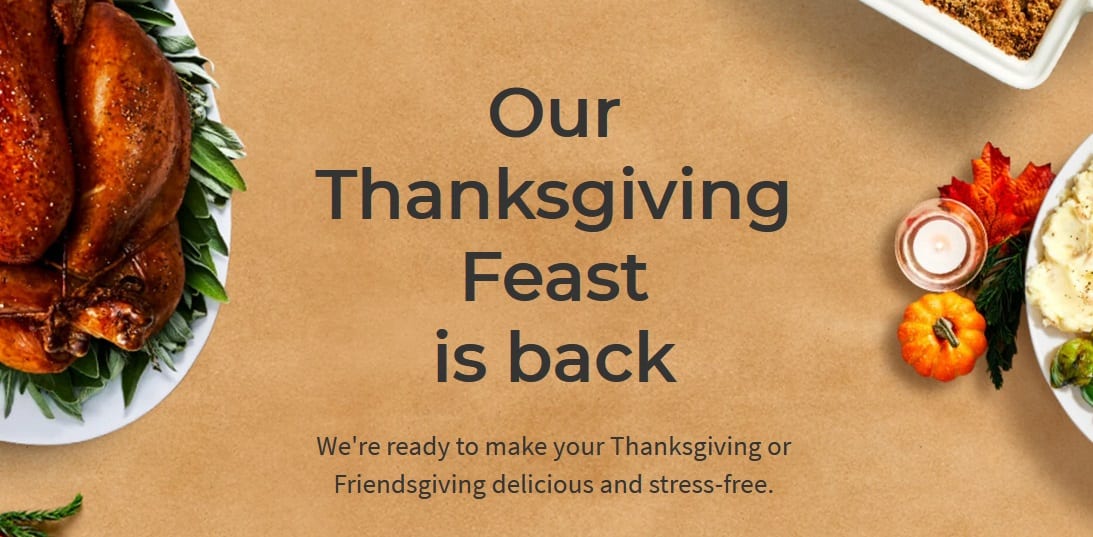 HelloFresh Thanksgiving MealFinds