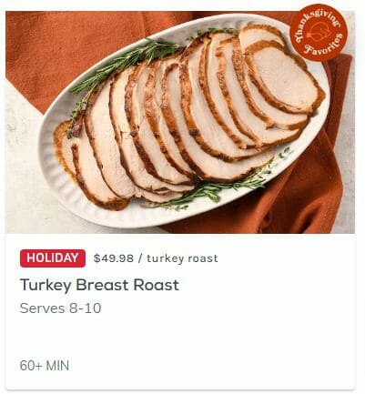 home chef thanksgiving 2022 turkey breast roast - mealfinds