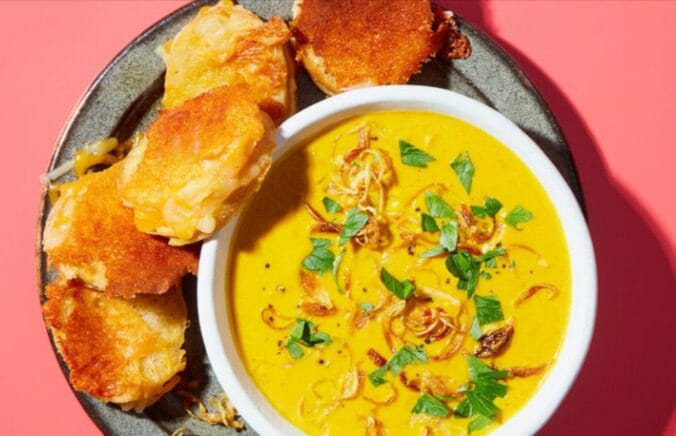 pumpkin bisque soup-dinnerly thanksgiving 2022-mealfinds