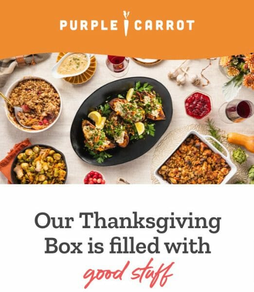purple carrot 2022 vegan thanksgiving-mealfinds
