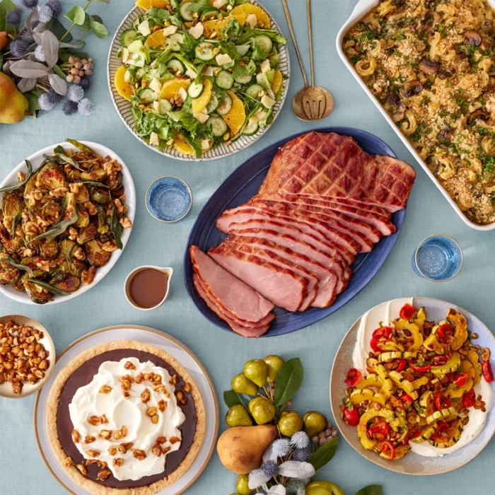 blue apron holiday ham meal kit 2022-mealfinds