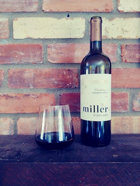 miller vineyards bottle and glass- california wine club reviews-mealfinds