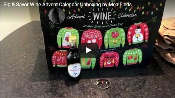sip and savor wine advent calendar unboxing-sip and savor wine advent calendar-mealfinds
