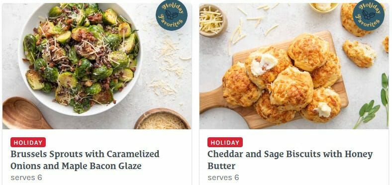 home chef holiday sides biscuits and brussels 2022-mealfinds