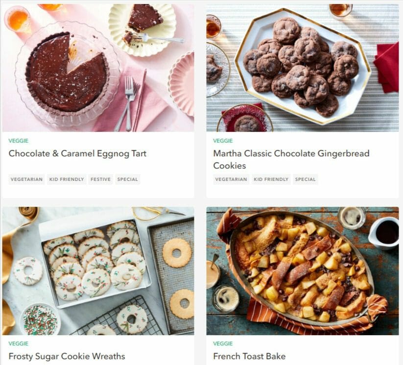 marley spoon holiday christmas dessert kits 2022-mealfinds