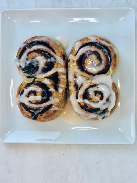 wildgrain-pumpkin-cinnamon-rolls-iced-Wildgrain Baking Kit Reviews - MealFinds