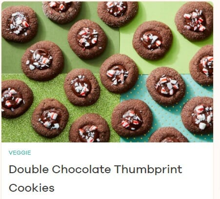 chocolate thumbprint cookies dinnerly-holiday meal kits-mealfinds