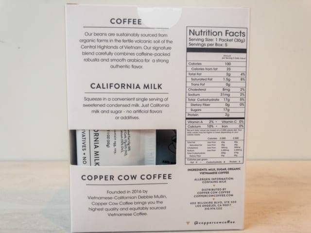 copper cow coffee nutrition box info-copper cow coffee reviews-mealfinds