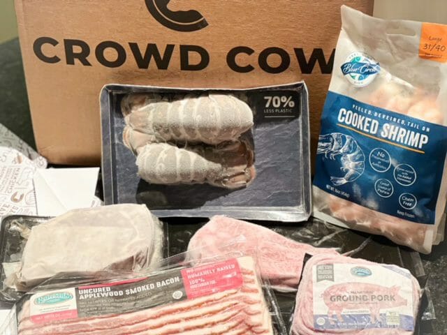 crowd cow order box meat and seafood-crowd cow unboxing-mealfinds