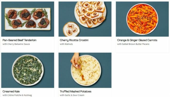 hellofresh holiday box beef tenderloin and sides meal kit-hellofresh holiday meal kit-mealfinds