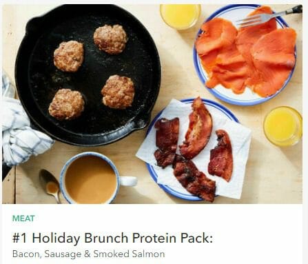 holiday brunch protein pack marley spoon- holiday meal kits-mealfinds