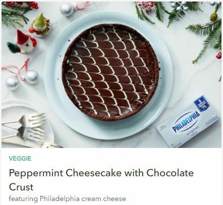 peppermint cheesecake marley spoon-holiday meal kits-mealfinds