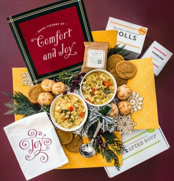 spoonful of comfort festive soup and scent gift package-food gifts ideas-mealfinds