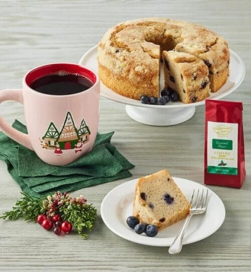 Holiday-Mug-Coffee-and-Coffee-Cake-Wolferman-s- coffee gifts - mealfinds
