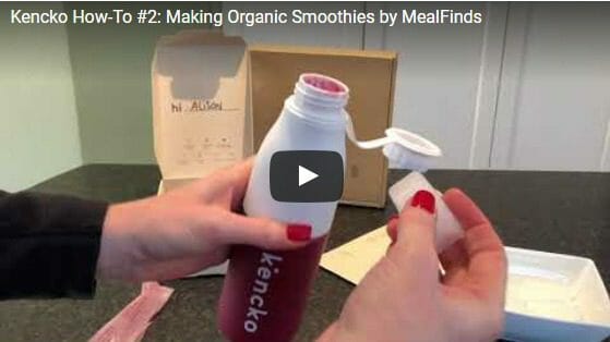 Kencko-Reviews How-To Make Kencko Smoothies Video-Organic-Instant-Smoothies-MealFinds