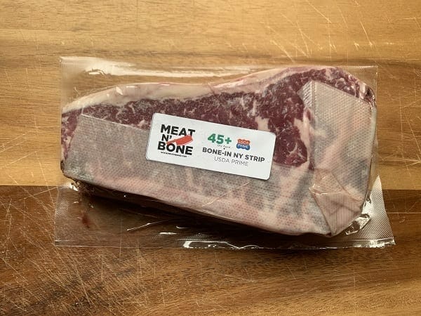raw ny strip steak in package-Meat N Bone reviews-mealfinds
