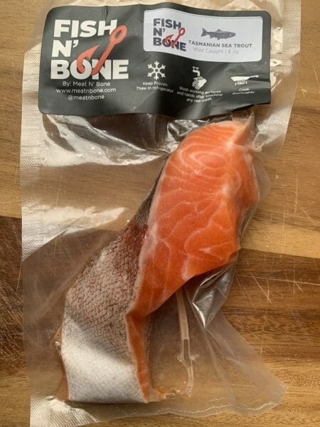 raw ocean trout in package-Meat N Bone reviews-mealfinds