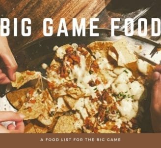 big-game-food-list