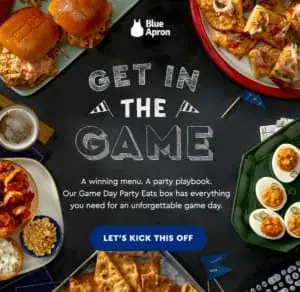 Blue Apron Introduces a Winning Menu for the Big Game
