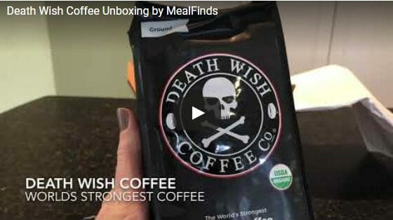 deathwish coffee unboxing video-death wish coffee reviews-mealfinds