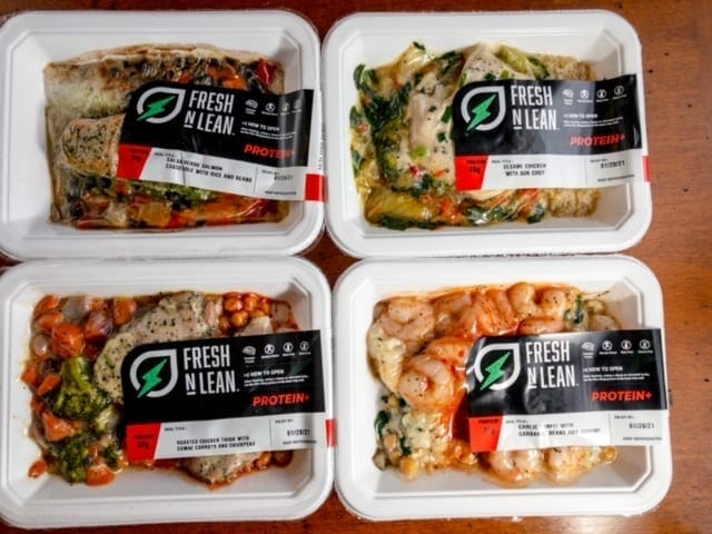 four fresh-n-lean-protein-plus-dinner in packages- Fresh N Lean Prepared Meals Review - MealFinds
