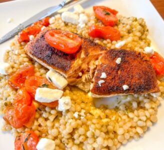 green chef mediterranean salmon-green chef organic meal review-mealfinds