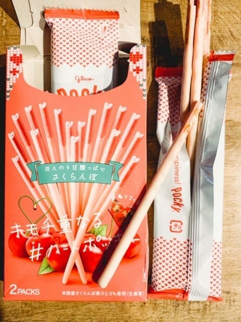 cherry pocky box and sticks-tokyotreat box review-mealfinds