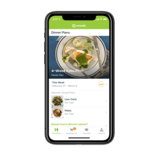 phone with emeals app-grocery delivery-mealfinds