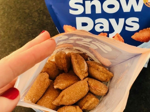 snow-days-pizza bites in-bag - Snow Days Pizza Bites Snack Reviews - MealFinds