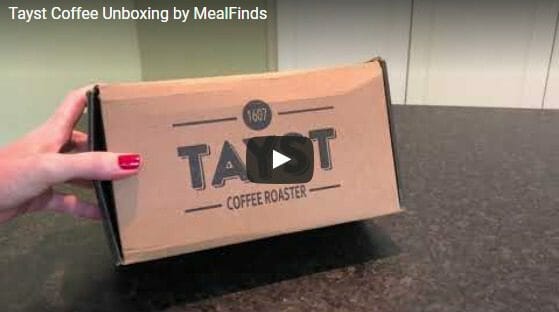 tayst coffee unboxing video-tayst coffee reviews-mealfinds